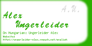 alex ungerleider business card